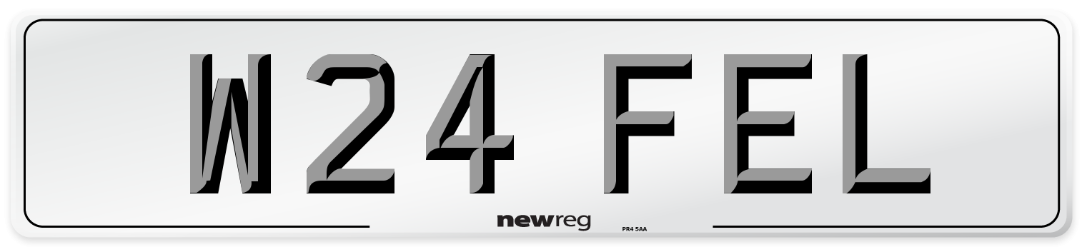 W24 FEL Number Plate from New Reg